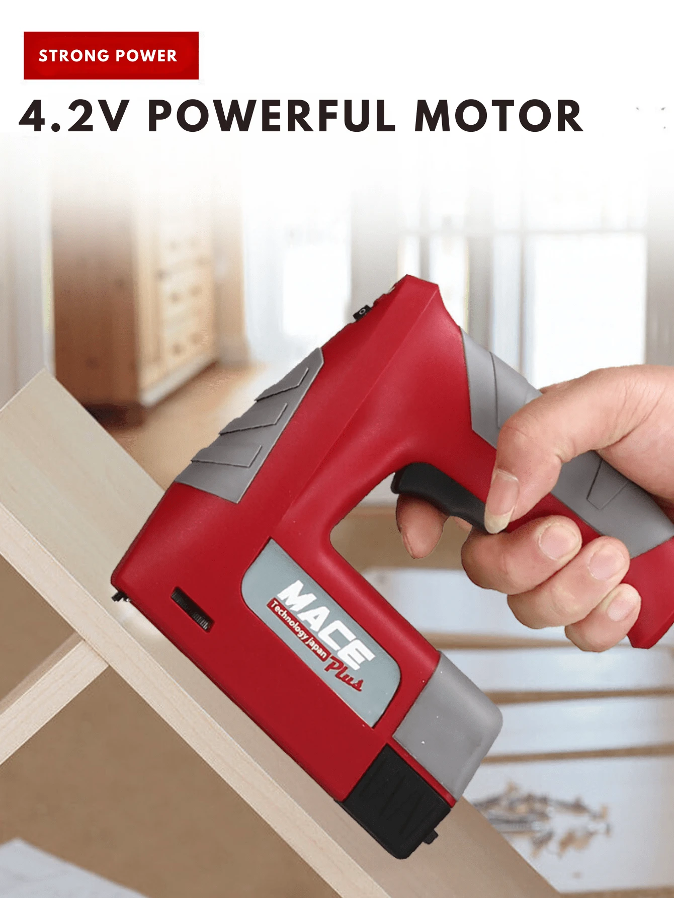 Electric Staple Gun, 2 In 1 Cordless Stapler Nail Gun Set With 2500pcs