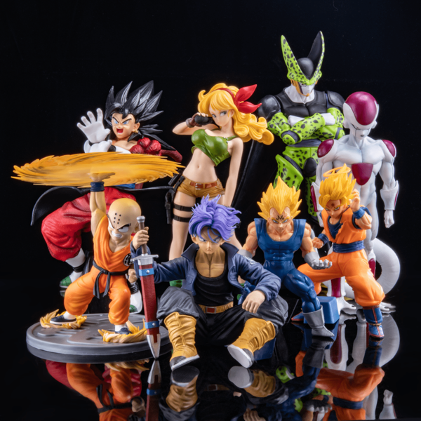 bandai Awakening Goku/Vegeta/Bulma/Trunks Figure Model Statue Collectible Anime Figurine Christmas Gift