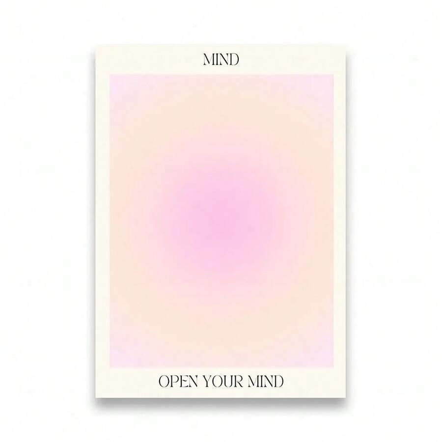 1pc Colourful Positive Aura Posters Energy Spiritual Gradient Print