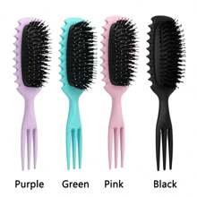 1 Gói Lược Chải Tóc Xoăn Lông Lợn Rừng Lược Định Hình Xoăn Cho Tóc Xoăn Sóng Thẳng, Thiết Kế Tay Cầm Hình Cây Đinh Ba Độc Đáo Lược Định Hình Cho Tóc Khô Ướt Lược Massage Tạo Kiểu Tóc Lược Chải Tóc Xoăn Bé Trai Valentine Trái Tim Valentine - Nhiều màu - Xem 3