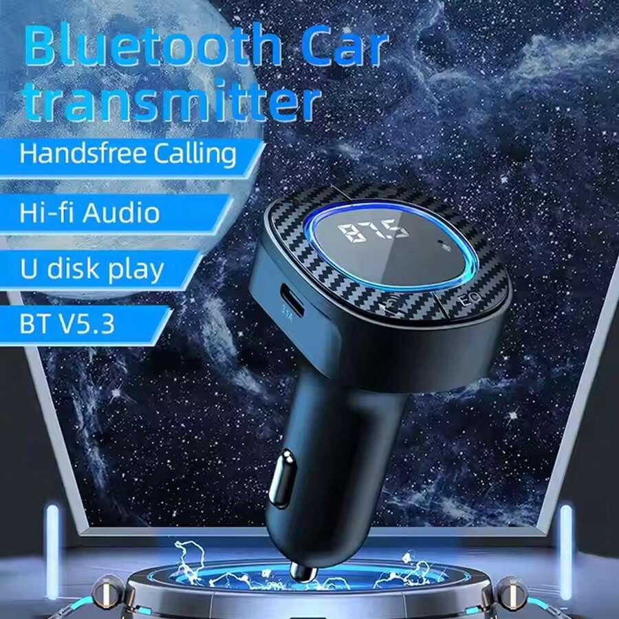Transmitter Bluetooth Car 3.1A USB Port+TypeC Charge Handsfree Call