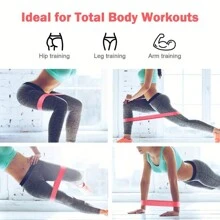 5 Stücke hochwertige Widerstandsbänder, geeignet für Yoga, Pilates und Heimtraining - einfach Ihren Körper stärken und formen
