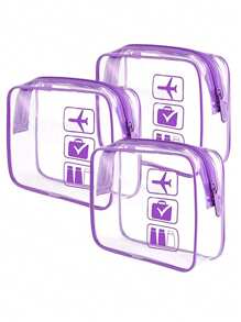 Clear Bags For Travel, TSA Approved Toiletry Bag For Women, Travel Bags For Toiletries Makeup Organizer Makeup Storage Bag Mini Pouch Travel Small Makeup Case Accessories Make Up Holder Brush Bag Make Up Container Cosmetic Bag Travel Essentials Ladies Accessories Travelling Stuff Makeup Bag School Supplies Make Up Bag Holiday Essentials Makeup Bags Makeup Pouch Holiday Winter 2024 - Multicolor - View 14