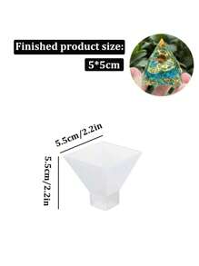 1PC15CM 大型金字塔硅胶模具适用于环氧树脂水晶珠宝 Ry 工艺制作工具金字塔树脂模具家居桌面装饰 - 無色 - 查看 12