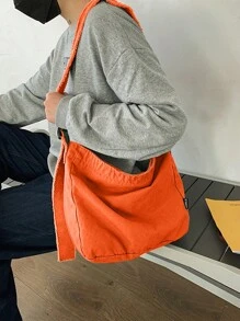 Hobo Bags For Women Canvas Tote Bag Medium Shoulder Bag Fashion Hobo Bag Messenger Bag For Christmas Presents - 橘色 - 查看 4