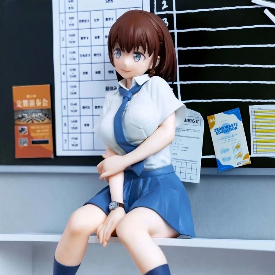 1pc Anime Instant Noodle Girl Character Figurine Model Ornament In Stock - Multicolor - View 1