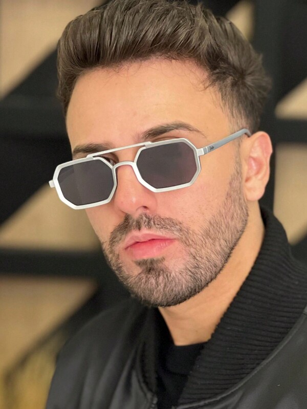 Óculos de Sol Retangular Estilo Vintage Retrô Unissex Com Uv400 - Octus