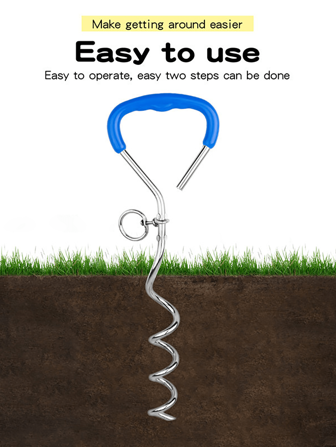 1 件装户外固定狗桩宠物牵引桩户外狗桩快速挂钩易折断地面桩适用于庭院、露营和海滩