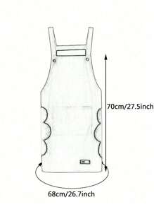 1pc Waterproof & Oil-Resistant Cooking Apron, Fashionable Home Kitchen Adult Apron, Women's Style, Suitable For Cooking, Restaurant And Workplace - Multicolor - View 10