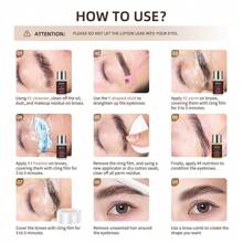 lakerain Ibcccndc眉毛塑形染色套装，全套工具，易于使用，效果持久，DIY眉毛烫染套装 - Set 1 - 查看 7