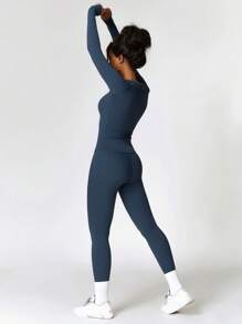 MASKERT Women's Sports Suit, Sports Running Suit, Yoga Suit, Home Casual Suit, Skin Friendly And Comfortable