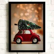 1 tấm áp phích trang trí Giáng sinh năm mới cây thông Noel quà tặng nai sừng tấm bánh gừng người đàn ông vải in áp phích nghệ thuật treo tường trang trí phòng nhà không có khung - Nhiều màu - Xem 19