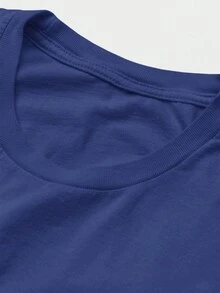 Men T-Shirts - Màu xanh hải quân - Xem 4
