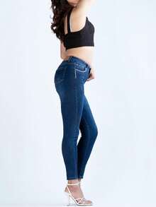 Jeans Pantalón de Mezclilla Premium - Azul - Ver 8