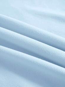 Customized Photo T-Shirt, Gift For Girlfriend/Wife, Valentine's Day Gift, Customize Face, Customize Women's T-Shirt - Add Your Own Text And Images (Family Photos/Selfies/Pet Photos/Friend Photos) To Design Your Personalized Printed T-Shirt, I Love Customized Unisex T-Shirt, Add Your Favorite Photos And Text (Girlfriend Photos/Couple Photos/Family Photos/Selfies/Pet Photos/Friend Photos) To Design Your Own Personalized Printed T-Shirt, Suitable For Daily Wear/Wedding Party/Company Gathering/Family Gathering, Holiday Gifts, Mother's Day, Father's Day - Baby Blue - View 5