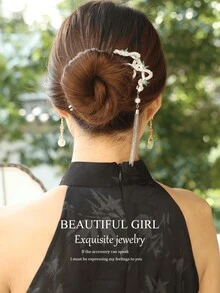 Kẹp tóc Su phong cách cổ điển mới, Kẹp tóc rắn phong cách Trung Quốc mới, Phụ kiện tóc hình đĩa, Kẹp tóc Qipao Hanfu tuyệt đẹp, Đồ đội đầu - Nhiều màu - Xem 11