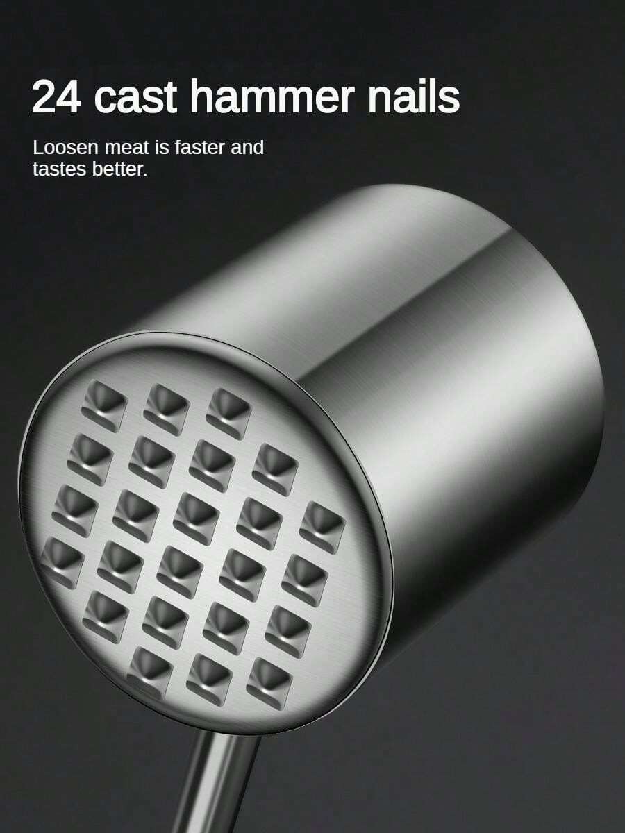 Stainless Steel 304 Meat Tenderizer Mallet Tool, For Pounding Steak