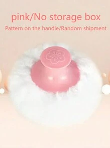 1pc Body Powder Powder Puff,Large Portable Handle Hair Salon Makeup Sponge Set (Handle Pattern Randomly Shipped)