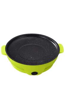 600W Portable Non-Stick Electric Frying Pan With Fast Heating For Preparing Food In Comfort - màu xanh lá - Xem 3