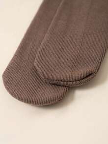 3 Đôi/Bộ Vớ giữ ấm giữa bắp chân viền ren dày lót nhiệt cho nữ, phong cách Nhật Bản dễ thương cho mùa thu/đông - Nhiều màu - Xem 10