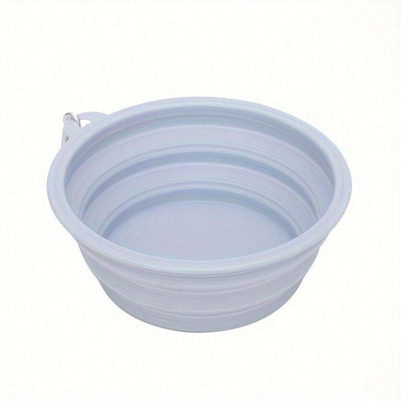 350ml Portable Pet Bowl Foldable, Silicone, Hanging, TravelFriendly