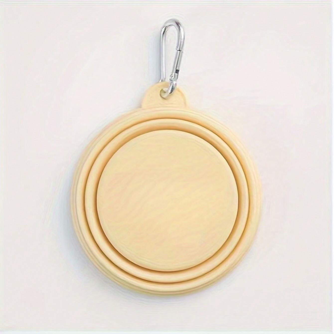 350ml Portable Pet Bowl Foldable, Silicone, Hanging, TravelFriendly