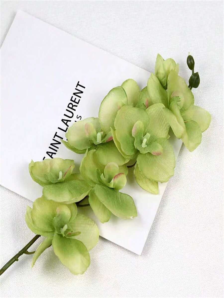 1pc 27.5 Inch Artificial Orchid Stem Silk Orchid Flowers For