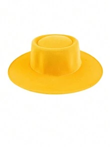 1 件女士法式优雅软呢帽，秋冬纯色复古帽子，适合日常穿着、外出和购物万圣节 - 彩色 - 查看 26