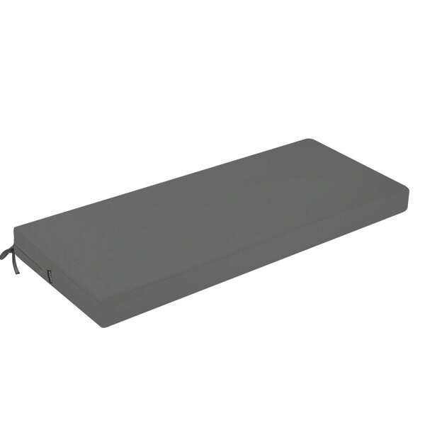 Coussin de banc d'extérieur, coussin de banc en mousse confortable, coussin de siège imperméable, coussins de balançoire de porche avec sangles, rembourrage épais pour meubles de jardin