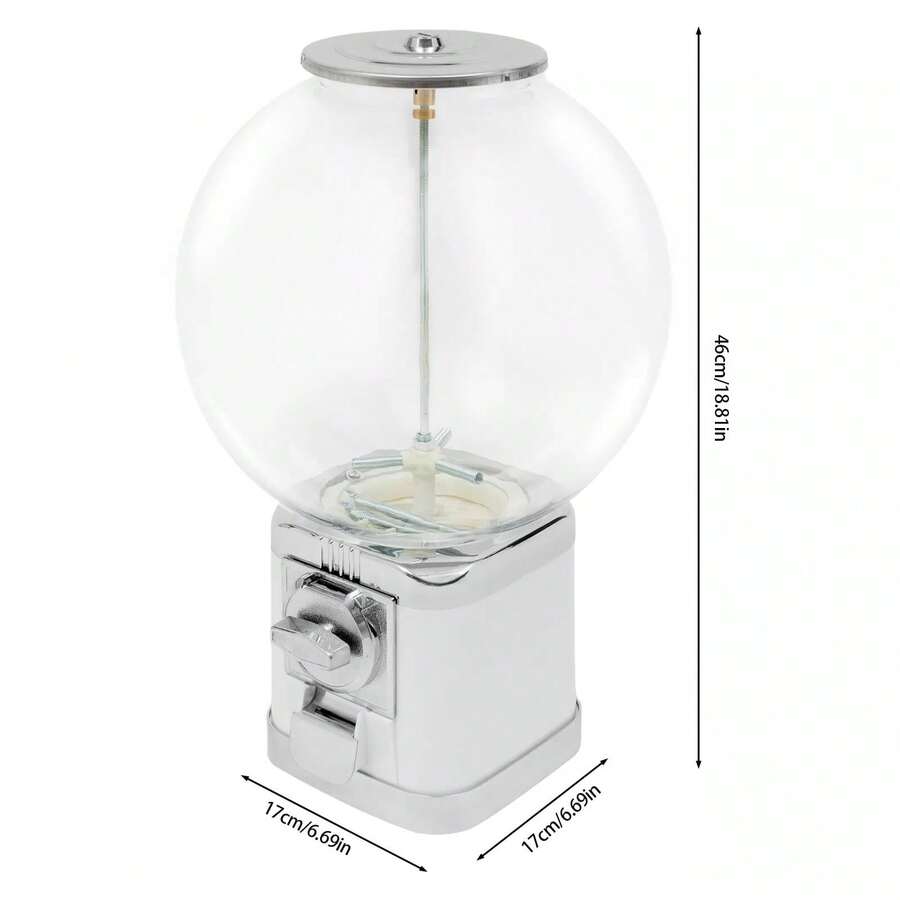 Gumball Machine Candy Twister Ball Dispenser Vending Machine With Coin