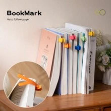1/3/6 pièces de signets automatiques en silicone, signets pour la lecture des femmes, des hommes, des amateurs de livres, des lecteurs, parfaits pour une utilisation quotidienne au bureau, fournitures scolaires, rentrée scolaire