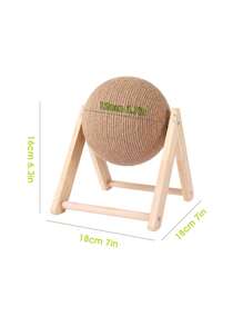 Jouet à gratter pour chat, boule à jouer pour chat, grattoir en sisal, jouet à gratter pour chat, jouet à poncer les griffes pour chat, jouet à gratter pour chat, roue d'exercice pour chat, jouet interactif pour chat à grimper, corde en sisal, bois