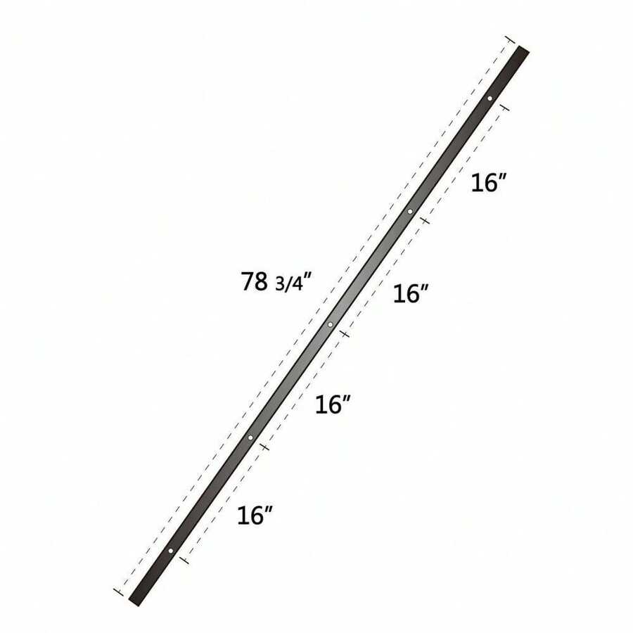 6.6FT Sliding Barn Door Hardware Kit Modern Closet Hang Style Track