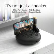 SCIJOY 创意蓝牙音箱：独特的面包形设计、TWS 模式、清晰的音质和增强的低音 - 室内和室外使用的完美便携式伴侣，圣诞节和万圣节礼物的理想选择 - 黑色 - 查看 2