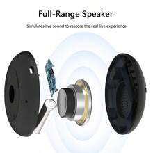 SCIJOY 创意蓝牙音箱：独特的面包形设计、TWS 模式、清晰的音质和增强的低音 - 室内和室外使用的完美便携式伴侣，圣诞节和万圣节礼物的理想选择 - 黑色 - 查看 10