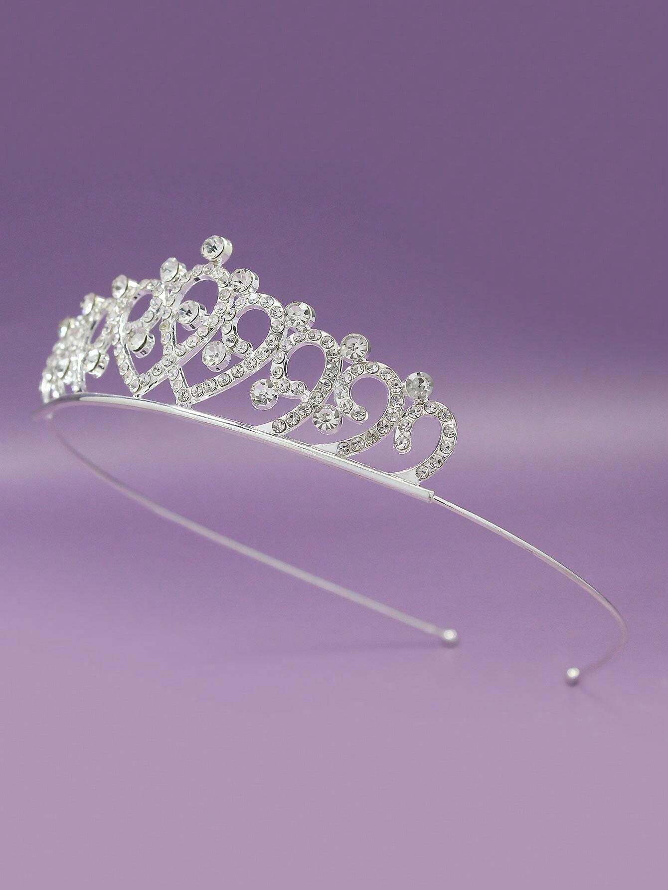 1pc Bridal Crown Runway Decoration Glitter Children Bar Mitzvah Tiara