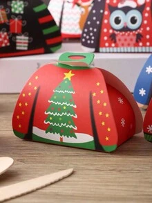 6/12 件圣诞装饰 DIY 小礼盒，圣诞毛衣糖果盒小礼品包装盒（款式随机） - 彩色 - 查看 4