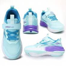 Children's Sports Shoes For Boys And Girls, Outdoor Sports Exercises, Walking, Breathable And Comfortable Running Shoes, Light Blue Sports Shoes - 淺藍色 - 查看 9