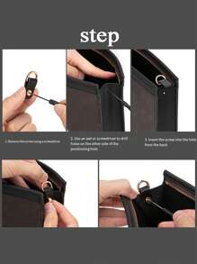 1 par de accesorios de bolsa con bolsa de cubo de metal, bolsa lateral con cremallera, accesorios DIY, repuesto, reutilizables, adecuados para diversos bolsos para mujeres, regalos de Navidad, regalo de Acción de Gracias vintage - Multicolor - Ver 3