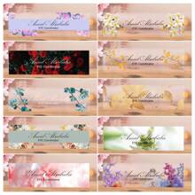 1pc,Personalized Desk Name Plate, Simple, Cute, Artistic Retro,Style,Custom Acrylic Glass Name Plates For Desks, Office Desk Decor Nameplate, Desk Accessories, Teacher Boss Coworkers Employee Appreciation Gift (Engraved Flower 1),Custom Gifts, Decor Birthday Graduation