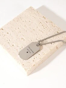 1pc Personalized Couple Necklace - Unique Design With Custom Engraved Color Photos, Stainless Steel Chain, Heartfelt Family Jewelry - The Perfect Romantic Valentine's Day Gift For Your Couple,Glow & Grace