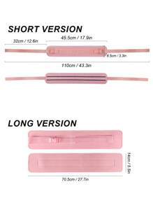 1pc Pink Hip Thrust Training Belt For Dumbbell,Hip Resistance Band With 14cm Width, Hip Pad For Glute Bridge & Butt Exercise, For Dumbbell & Kettlebell Workout, Bow Step & Reverse Squat Gym Accessories, Sport, Gym, Home Exercise, Gym Weights, Weights, Women's Weights