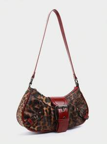 Dedoo Retro Bag 1PC Y2K Gothic Fashionable Type Rivet Decoration Vintage Block Decoration Women's Shoulder Bags And Shoulder Botes Are Adjusted For Daily Travel,Fashionable Niche Design, Steampunk, Goth,Bag For Women, Cool Girls Street Wear,Peferct For Music Festival, Concert, Rock Style Bag For Women - Nhiều màu - Xem 5