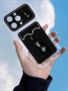 1 件黑色大猩猩防摔防滑卡夹手机壳保护套适用于 iPhone - 無色 - 查看 3