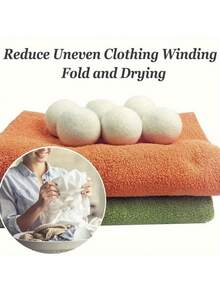 6 quả bóng sấy khô bằng len tự nhiên XL cao cấp, bóng giặt chống rối, bóng giặt tái sử dụng nhiều kích cỡ, đồ dùng vệ sinh, bộ sưu tập dụng cụ gia đình, bóng giặt cho máy sấy - Nhiều màu - Xem 11