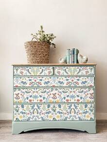 Giấy dán tường trang trí nhà dạng cuộn 17,32*393,7 inch/17,32*472,44 inch, Thiết kế hoa cổ điển để cải tạo nhà, Miếng dán giấy dán tường tự dính chống thấm nước cho đồ nội thất, Trang trí tủ DIY - Nhiều màu - Xem 8