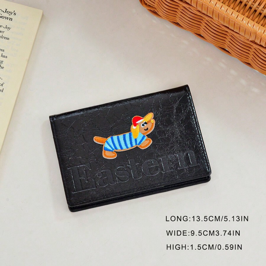 INS Style Cartoon Dog Passport Holder Cute & Personality Passport