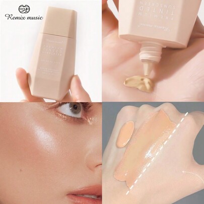 1pc Refreshing Non-Greasy Sunscreen DD Cream, 50G, Waterproof & Sweat-Resistant, UV Protection, SPF50+, Portable For Outdoor Sports, Suitable For Winter & Summer, Gift/Travel, Skin Care/Face Protection