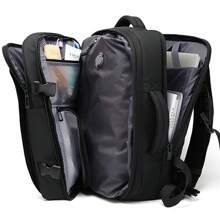 Resilver Travel Men 17 Inch Laptop Backpack Vacuum Compression Backpack Business Large Capacity School Backpack Expand Outdoor Backpack Bag For School School Accessories School Stuff - Black - View 4