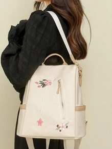 Zaino antifurto alla moda per computer portatile da donna con grande capacità, adatto per i viaggi